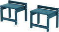 Navy HDPE Stackable Indoor Outdoor Foot Stool