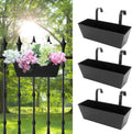 Metal Hanging Railing Flower Planter Boxes