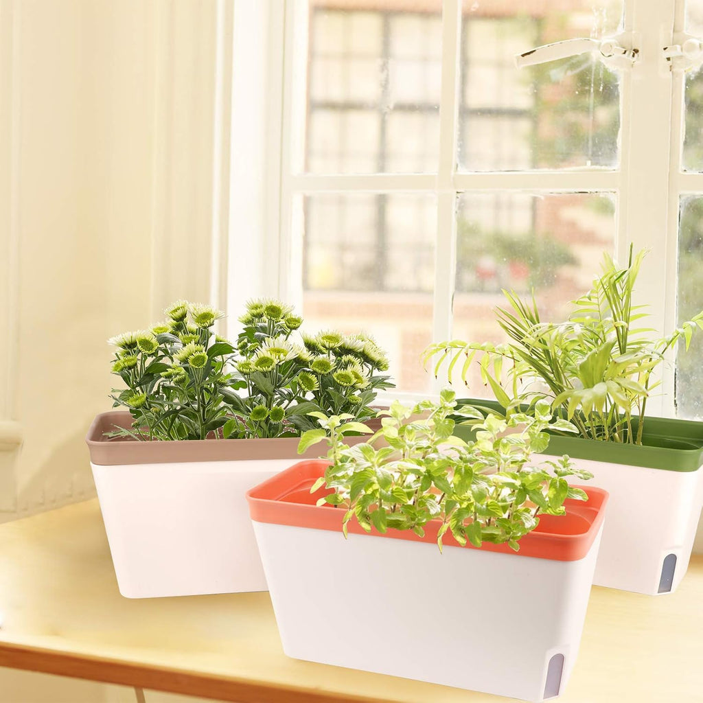Indoor Self‑Watering Herb Planter Boxes