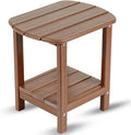 HDPE 2‑Tier Square Outdoor Side Table