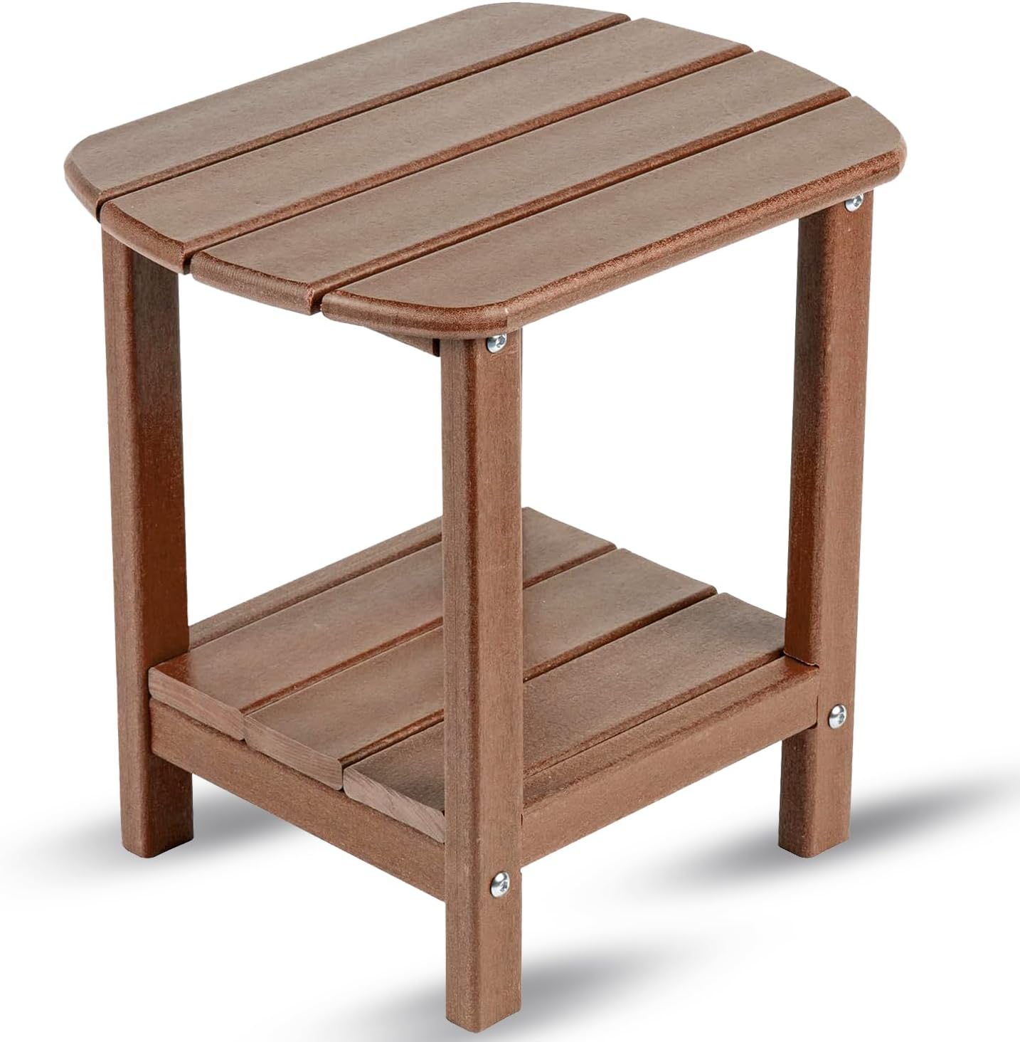 HDPE 2‑Tier Square Outdoor Side Table
