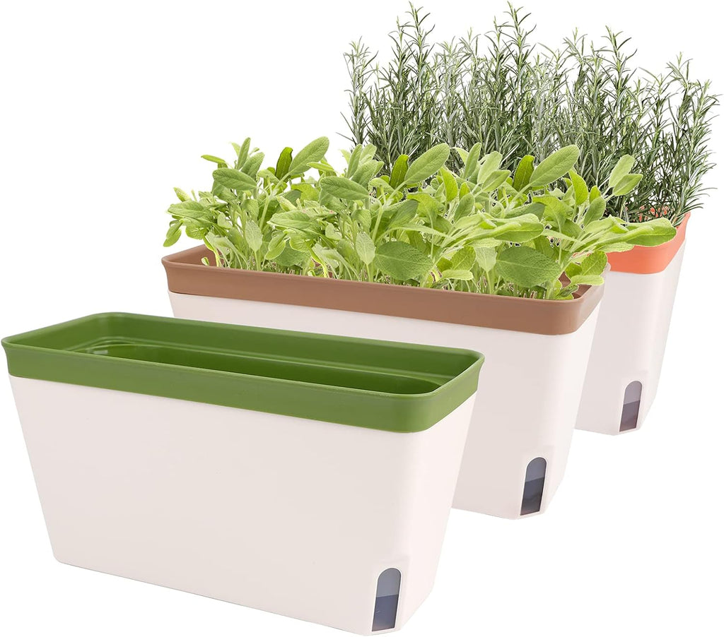 Indoor Self‑Watering Herb Planter Boxes