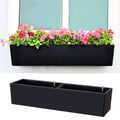 Black Self‑Watering Wall Flower Planter Boxes