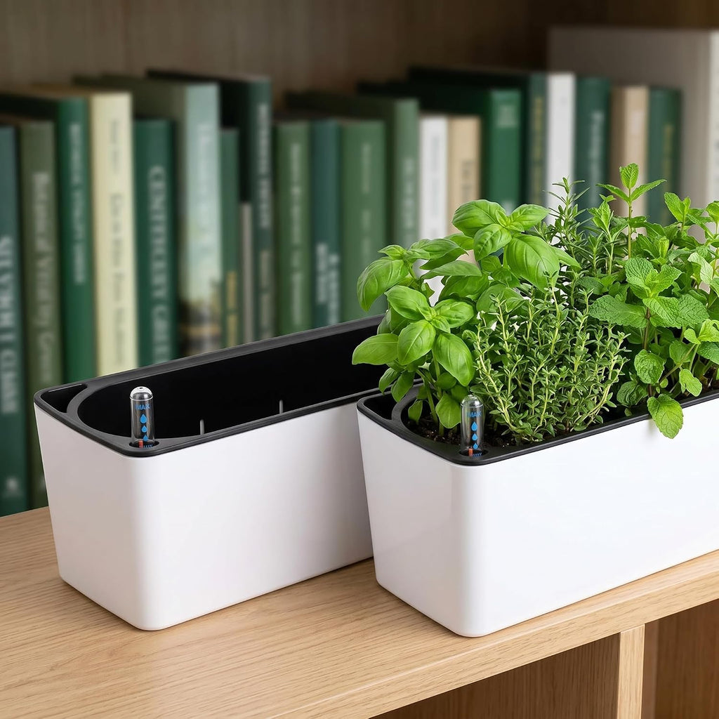 Rectangle Self‑Watering Window Planter Boxes