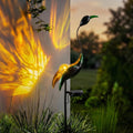 Solar Crane Outdoor Garden Decor Statue